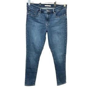 Levi's Blue 311 Shaping Skinny Jeans Womens 31 Medium Wash Stretch Denim